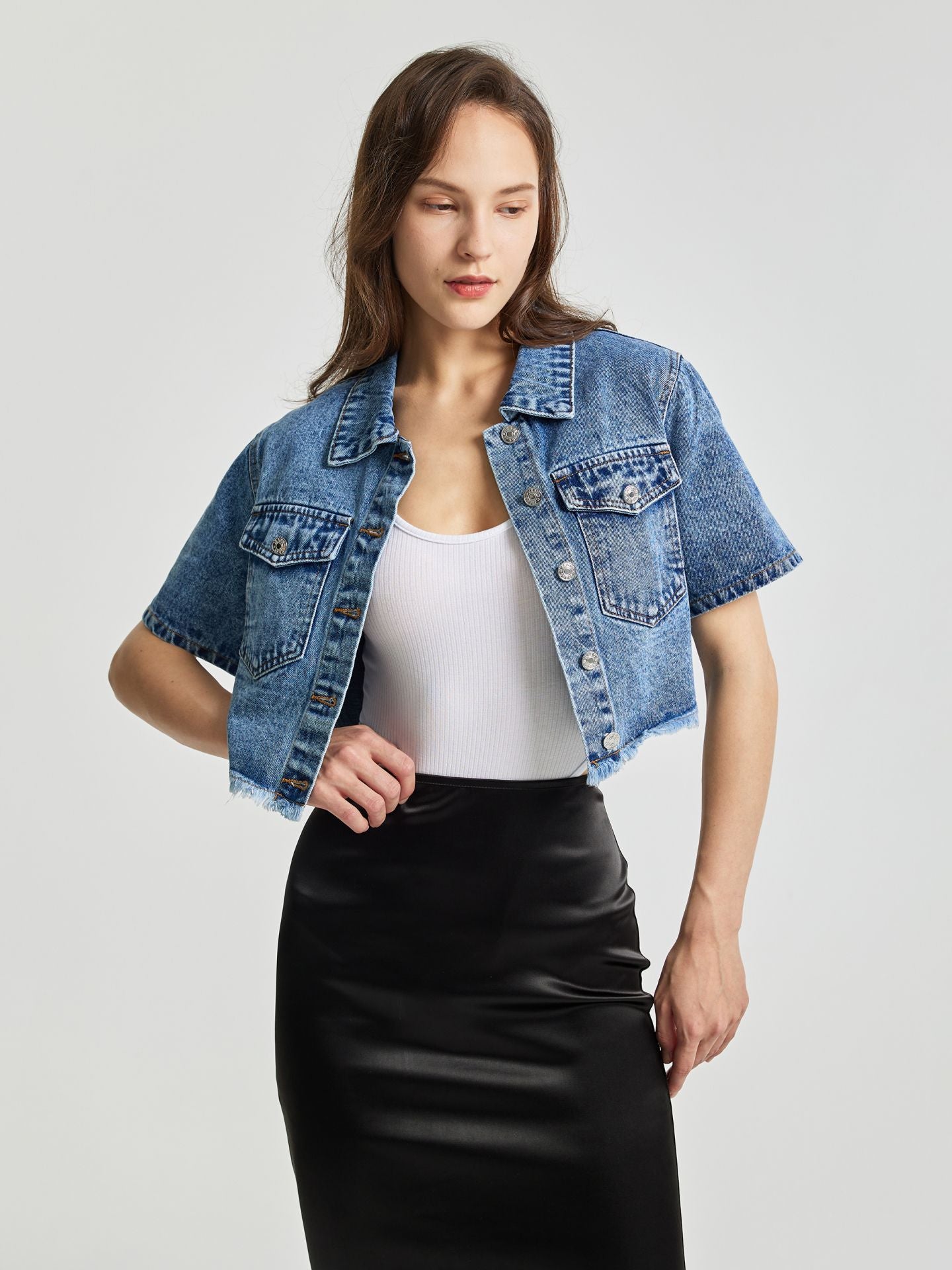 Casual Versatile Slimming Coat Denim Women's Wear Coat