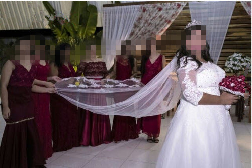 Women's Elegant And Simple Lace White Veil