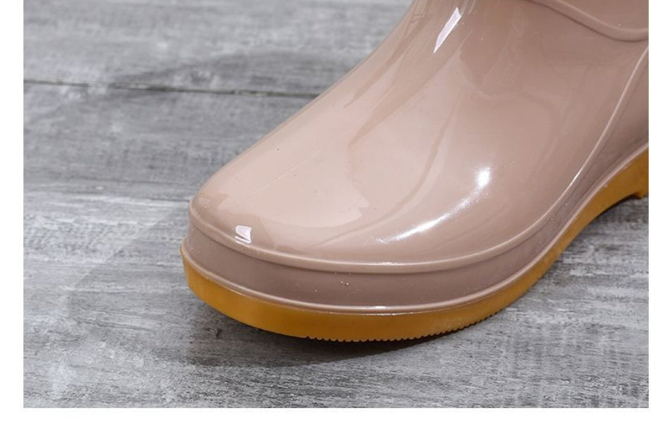 Women's Low-cut Rain Boots Non-slip Waterproof Tendon Bottom