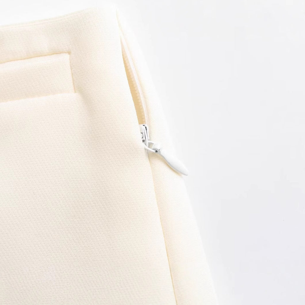 Asymmetric Solid Color All-match Culottes