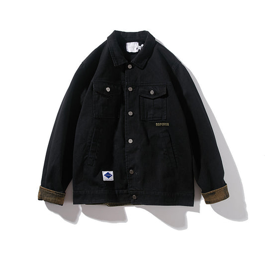 Loose Trendy Baseball Uniform Unisex All Match Casual Jacket Mens Top