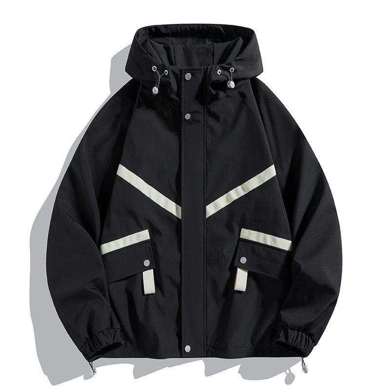 Hooded Jacket Waterproof Fashionable Jacket Outdoor Leisure Couple's Tops