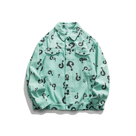 Individual Print Lapel Unisex Casual Jacket For Men And Women