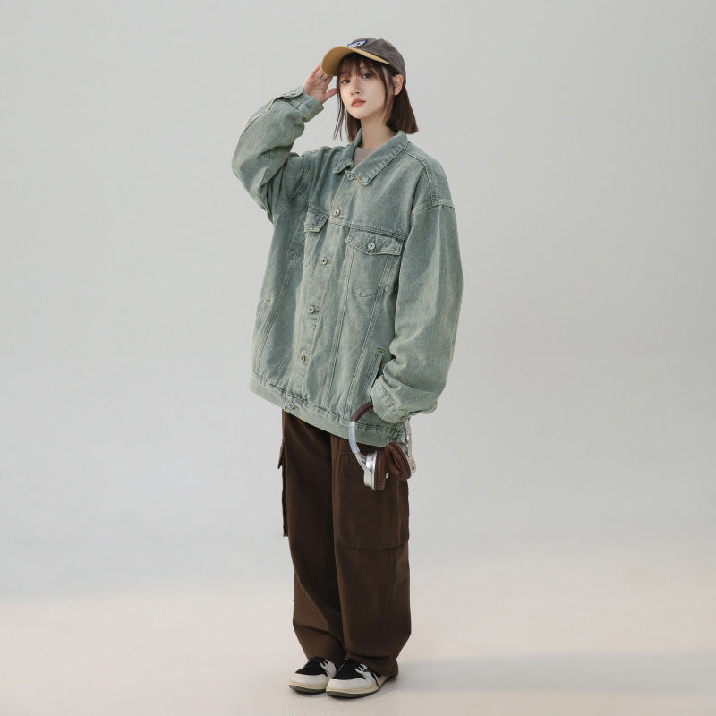 American Retro Loose Versatile Denim Jacket
