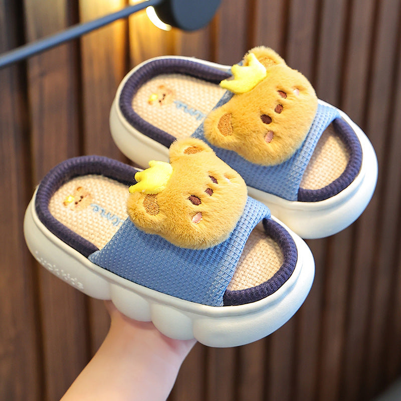 Linen Breathable Baby Cotton Linen Slippers
