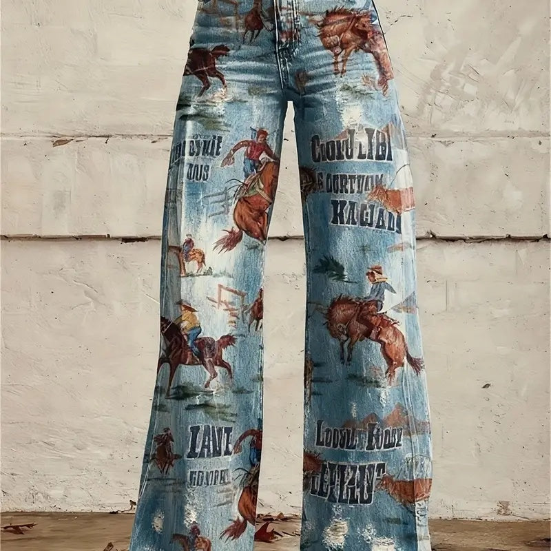 Women's Casual Pants Thin Imitation Jeans