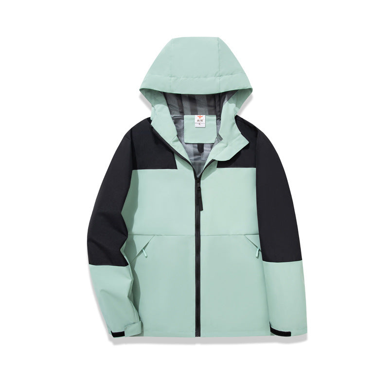 Women's Outdoor Sports Thin Hooded Work Clothes Mountaineering Clothes Windproof And Waterproof