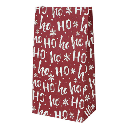 Christmas Wrapped Paper Bags Snowman Snowflakes No Mention