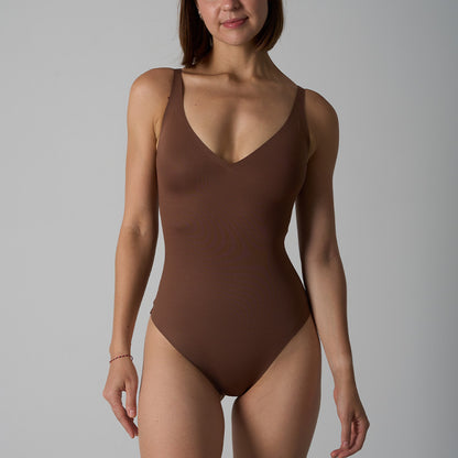 Seamless One-piece Corset Belly Contracting Open Back Women