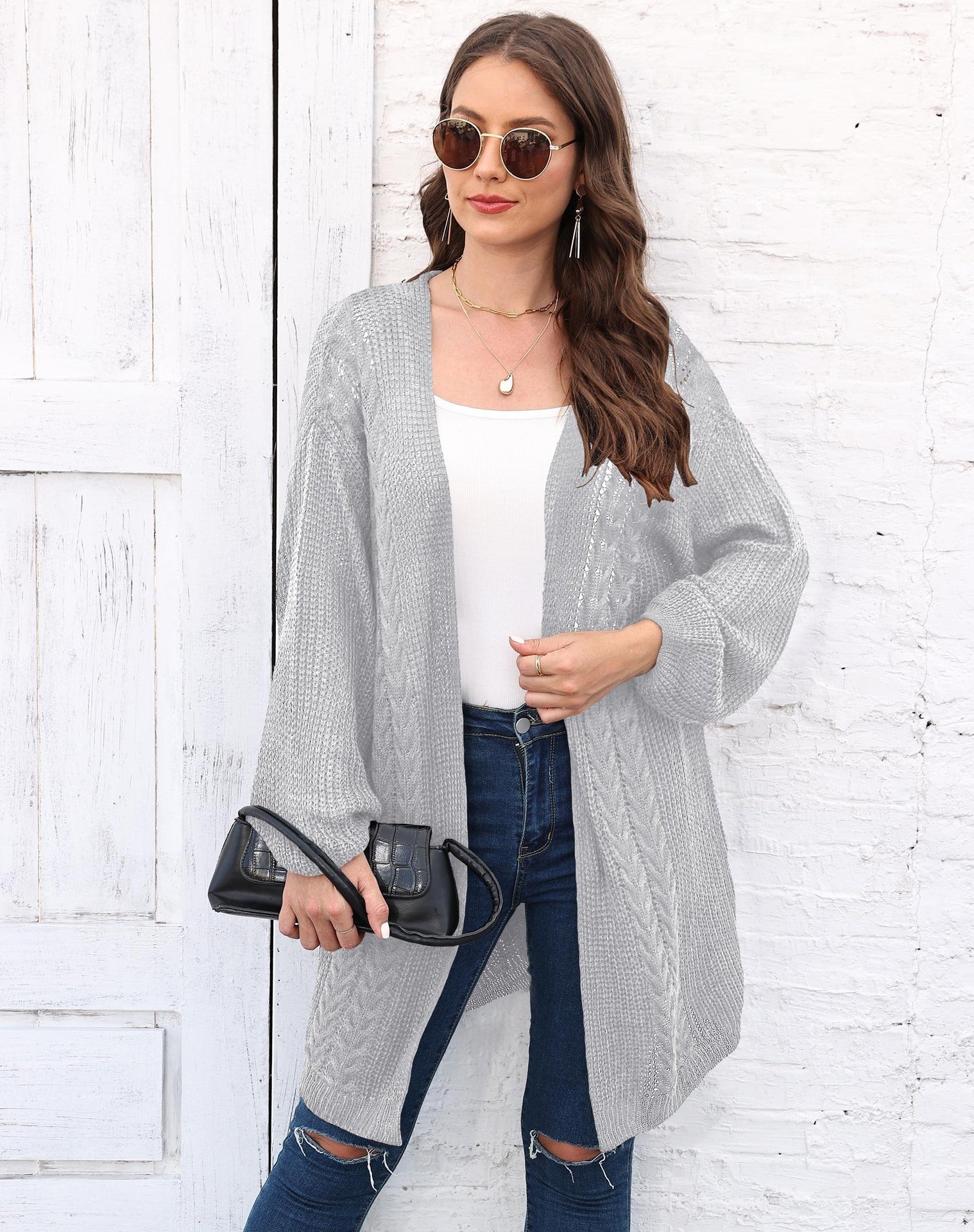 Women's Fashion Loose Casual Sweater Coat