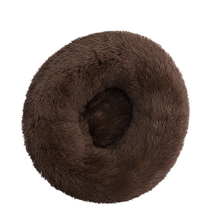 Plush Warm Dog Bed In Winter