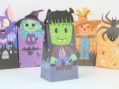 Oil-proof Packing Bag Halloween Theme Party Paper Packaging Bags 70g Kraft Paper Packaging