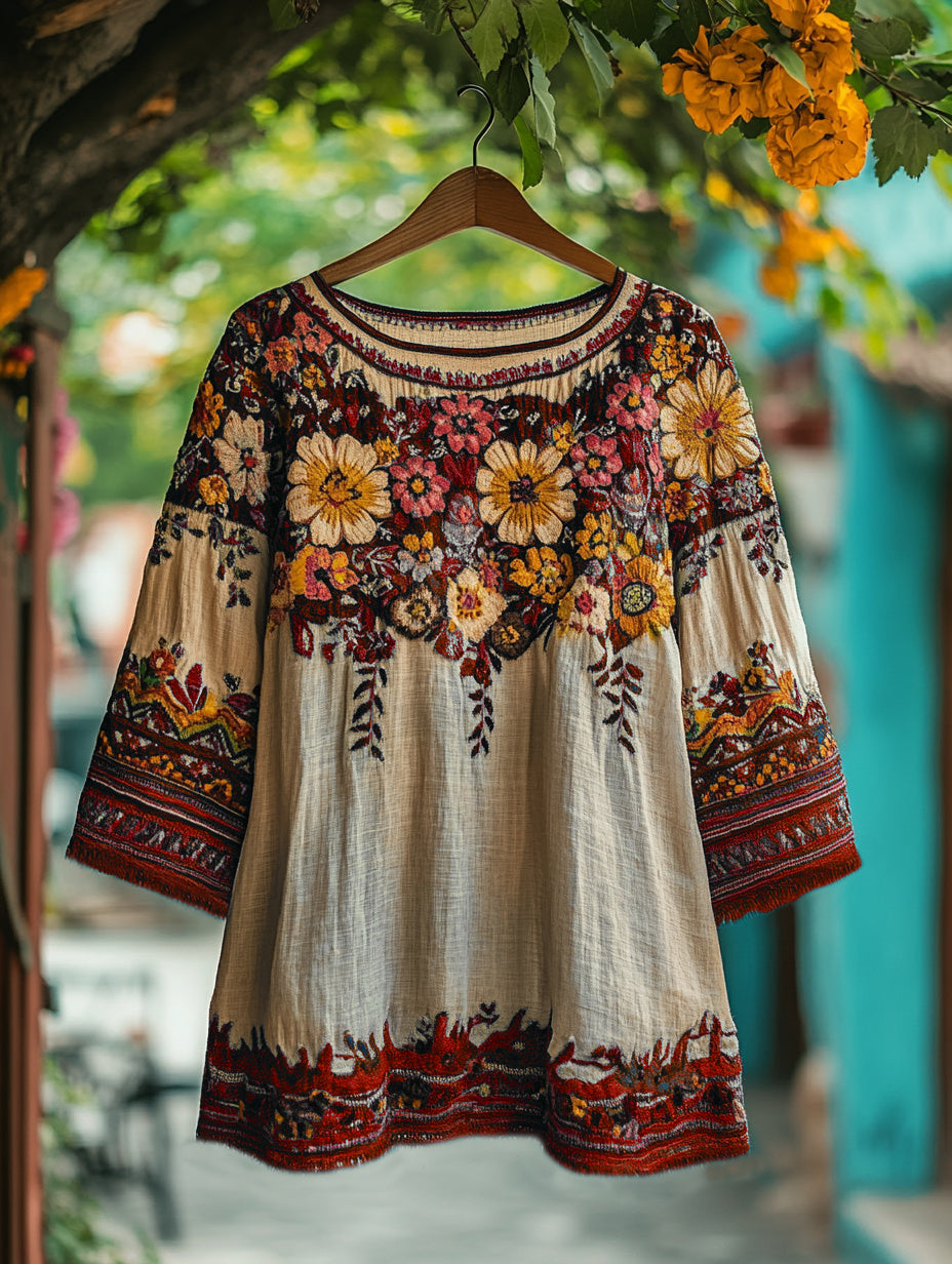 Top French Style Temperament Heavy Industry Digital Shirt