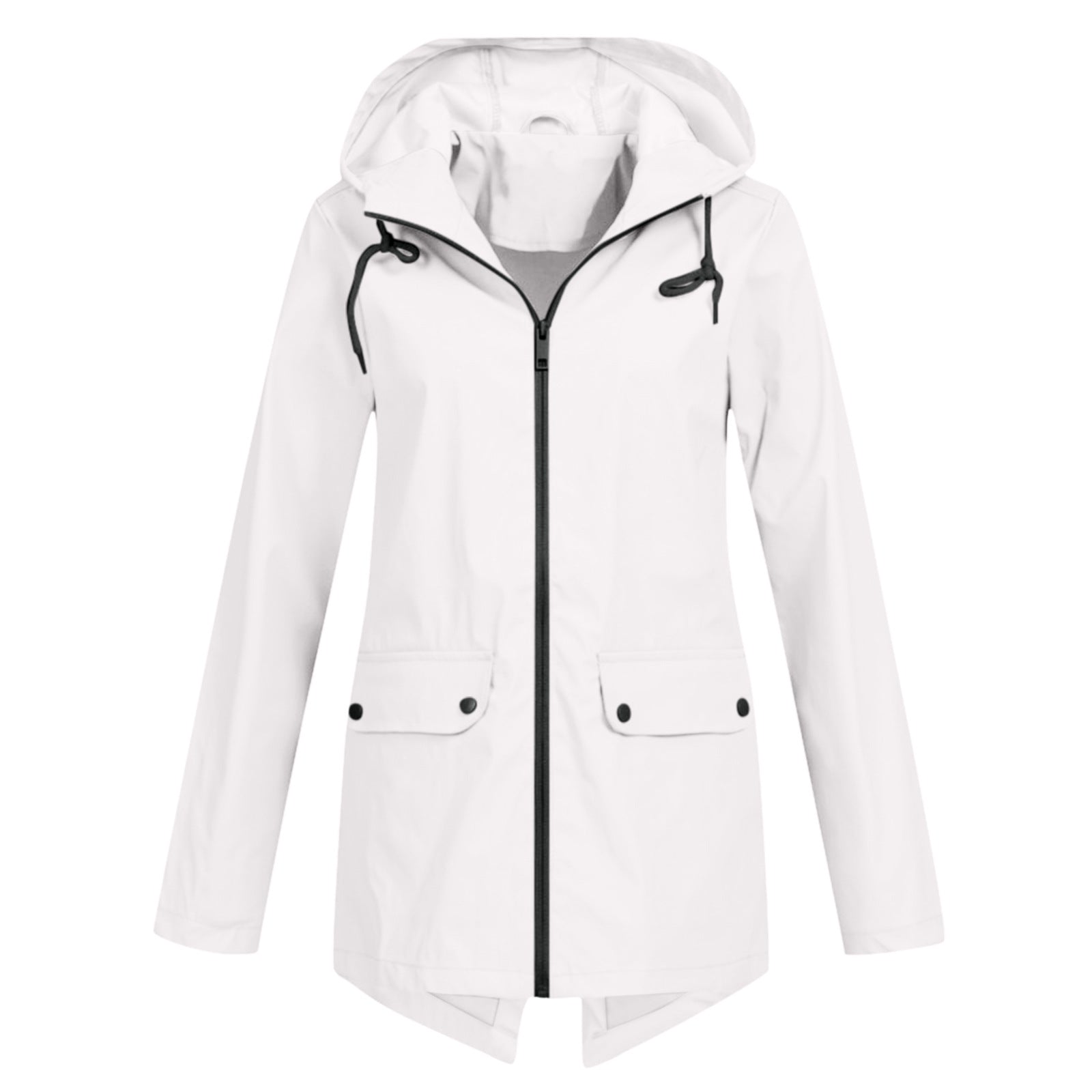 Waterproof Clothing Zipper Hooded Lightweight Outdoor Waterproof Raincoat Jacket Thin Outdoor Coat For Women