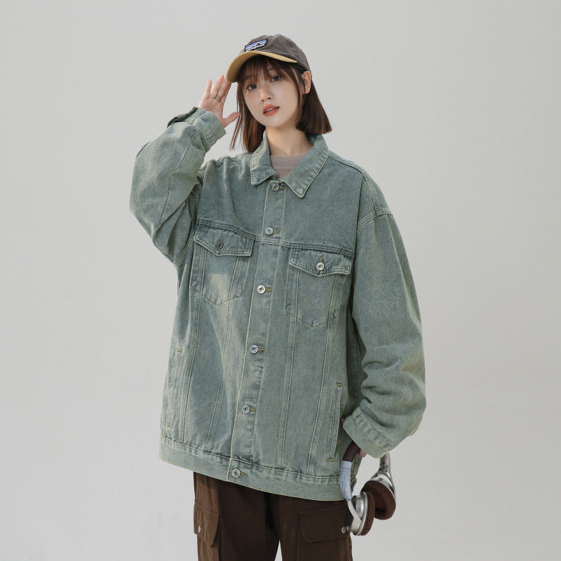 American Retro Loose Versatile Denim Jacket