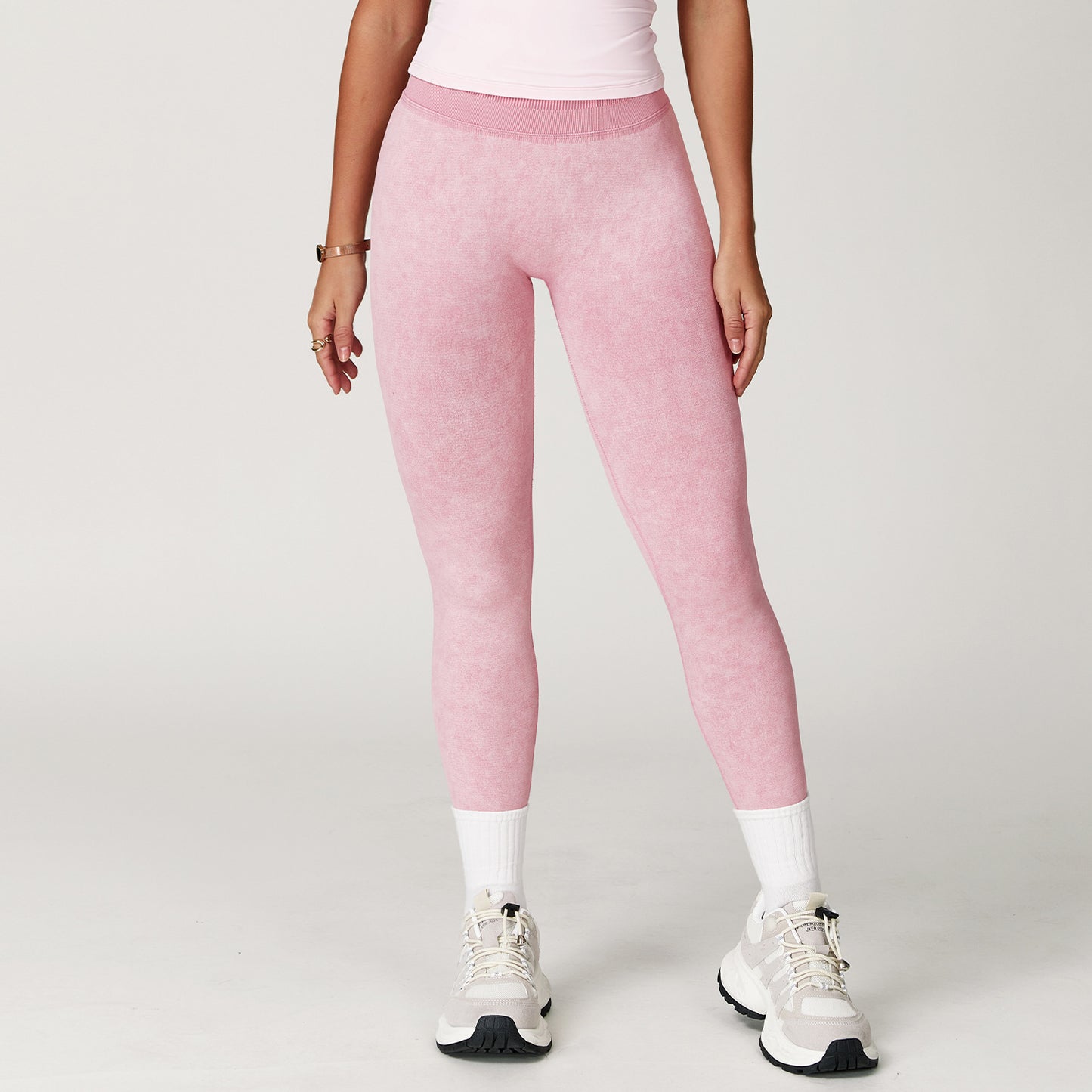 Seamless Stone Washed Yoga Pants High Waist Hip Lift Tight Trousers