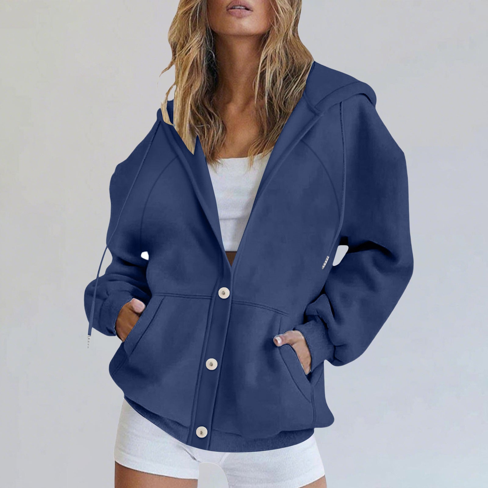 Women's Casual Cardigan Sweatshirt Jacket