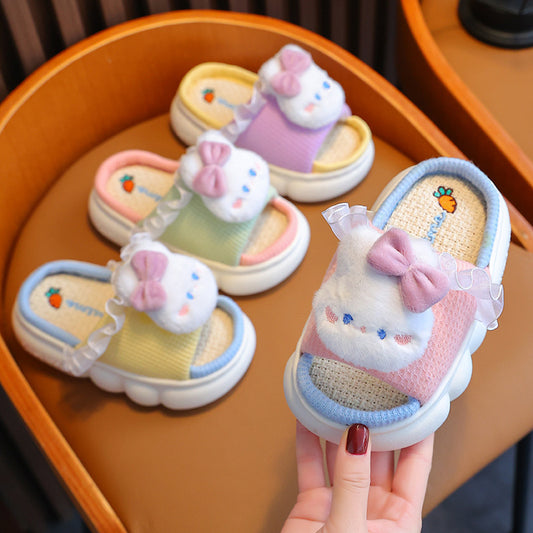 Linen Breathable Baby Cotton Linen Slippers