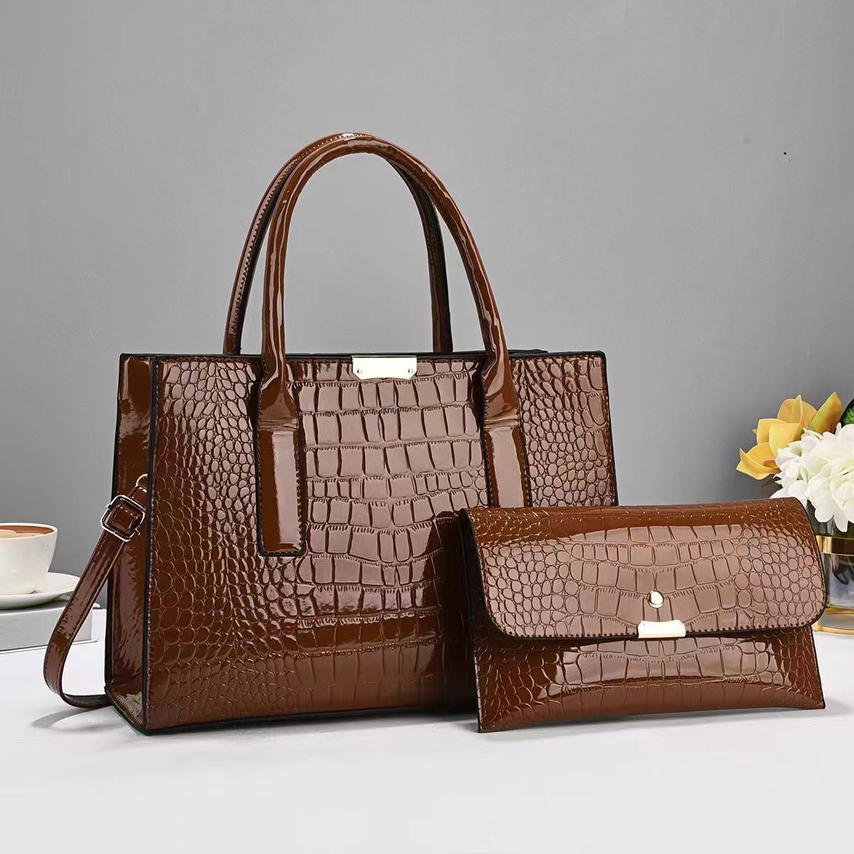 Child And Mother Stone Pattern Fashion Trend High Sense Large-capacity Crossbody Bag