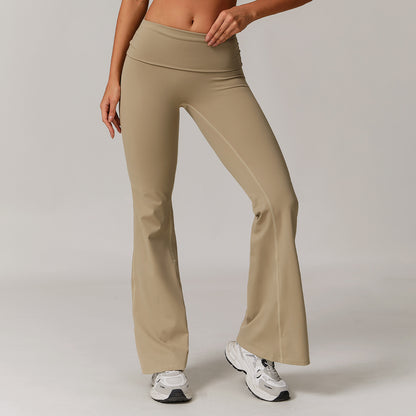 Women's Casual Folding High Waist Yoga Pants