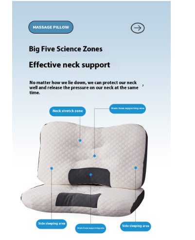 Massage Pillow Washable Without Collapse Neck Pillow Insert Household
