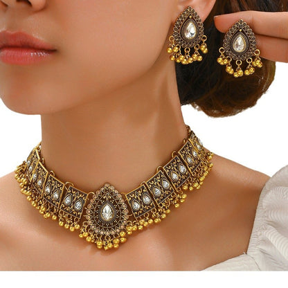 Fashion Retro Mid-East Wind Peacock Shape Water Drop Elegant Outfit