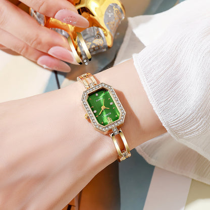 Women's Diamond Square Bracelet Watch