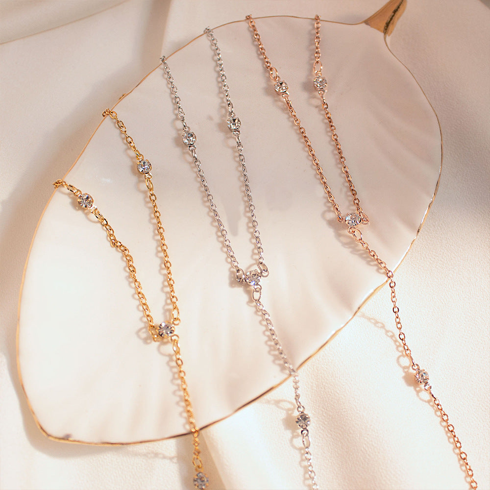 Fashion Diamond-embedded Anklet