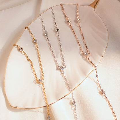 Fashion Diamond-embedded Anklet