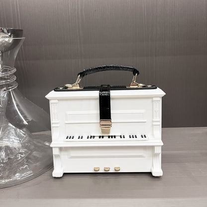 Piano Acrylic Box Shoulder Crossbody Bag