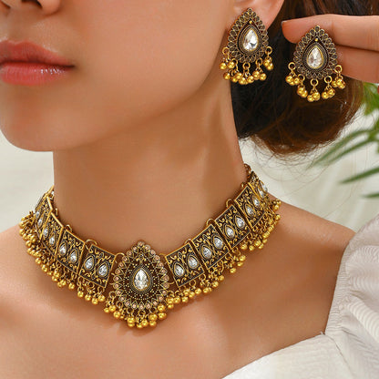 Fashion Retro Mid-East Wind Peacock Shape Water Drop Elegant Outfit
