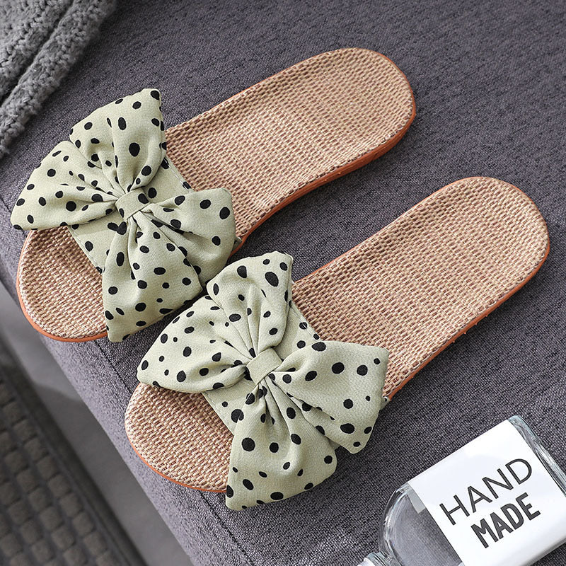 Big Bow Slippers Home Non-Slip Slippers