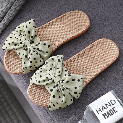 Big Bow Slippers Home Non-Slip Slippers