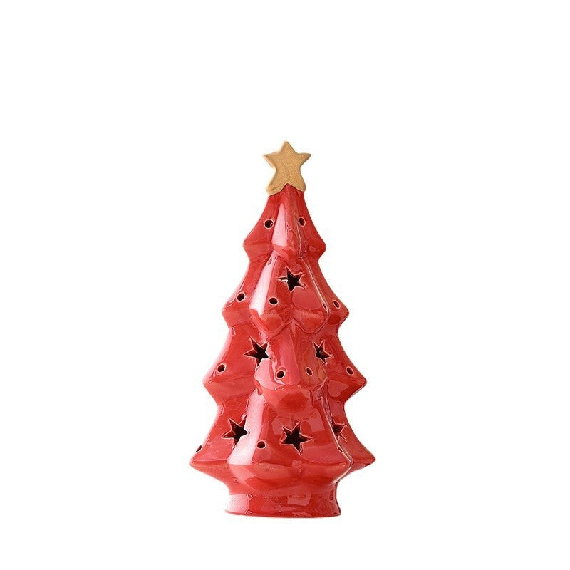 Christmas Ceramic Transparent Christmas Tree Night Light