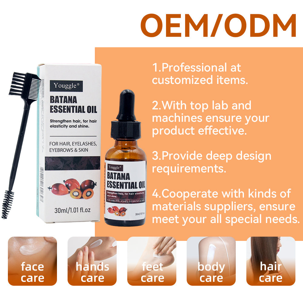 Batana Essential Oil Organic Moisturizing Repair Damaged Natural Growth Oil For Hair Strengthening Batana Oil