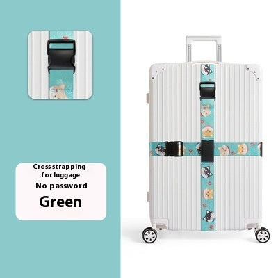 Password Lock Safety Belt Suitcase Band Trolley Case Packing Belt