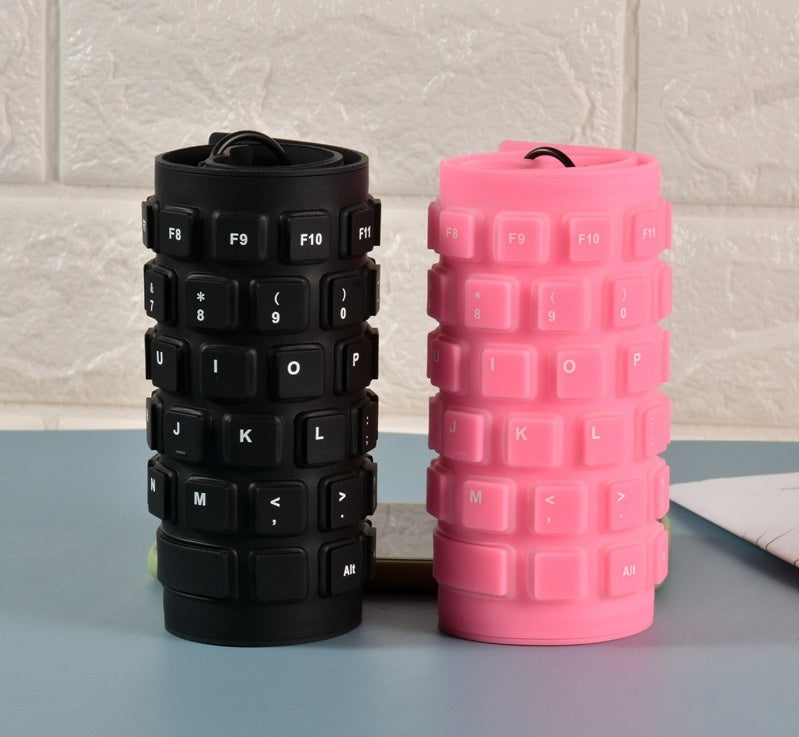 85 Key Wired Silicone Mute Soft Keyboard Multi-country USB Wired Folding Waterproof Mini
