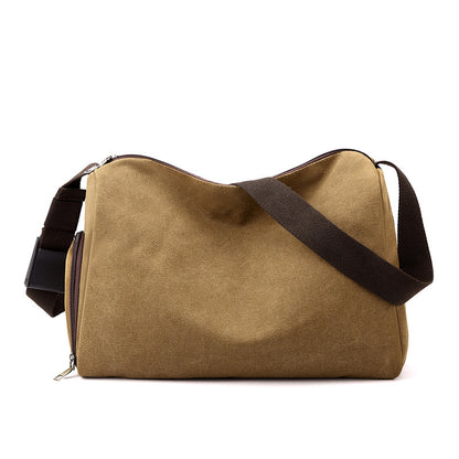 Retro Canvas Sports Gym  Large-capacity Crossbody Bag