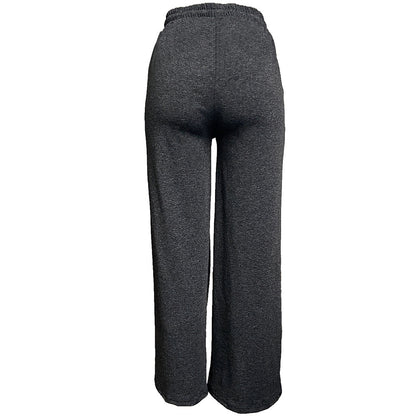 Casual Pants Loose Women's Drawstring Pocket Wide Leg Pants