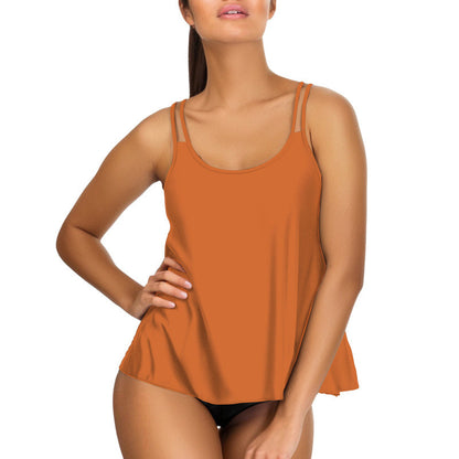 Split Swimsuit Unlined Top New Female Halter Bikini