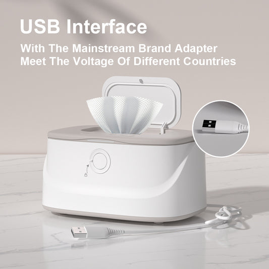 Baby Wipe Heater Night Light USB Plug-in Car Constant Temperature Wipes Box
