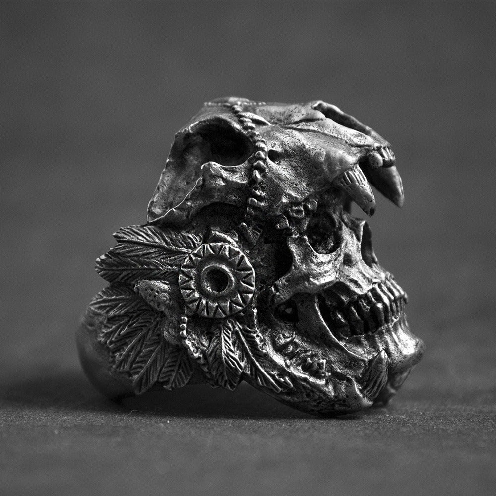 European And American Skull Retro Devil Skull