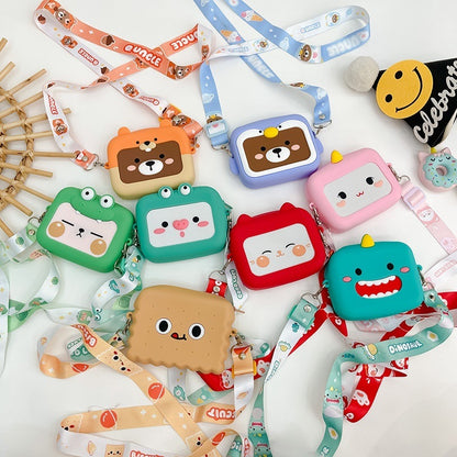 Children's Mini Cute Trendy Crossbody Silicone Bag