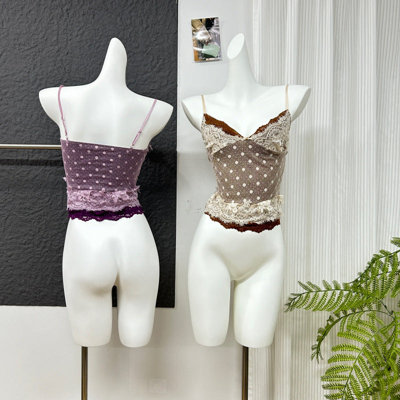 Sweet Dream Polka Dot Lace Small Sling