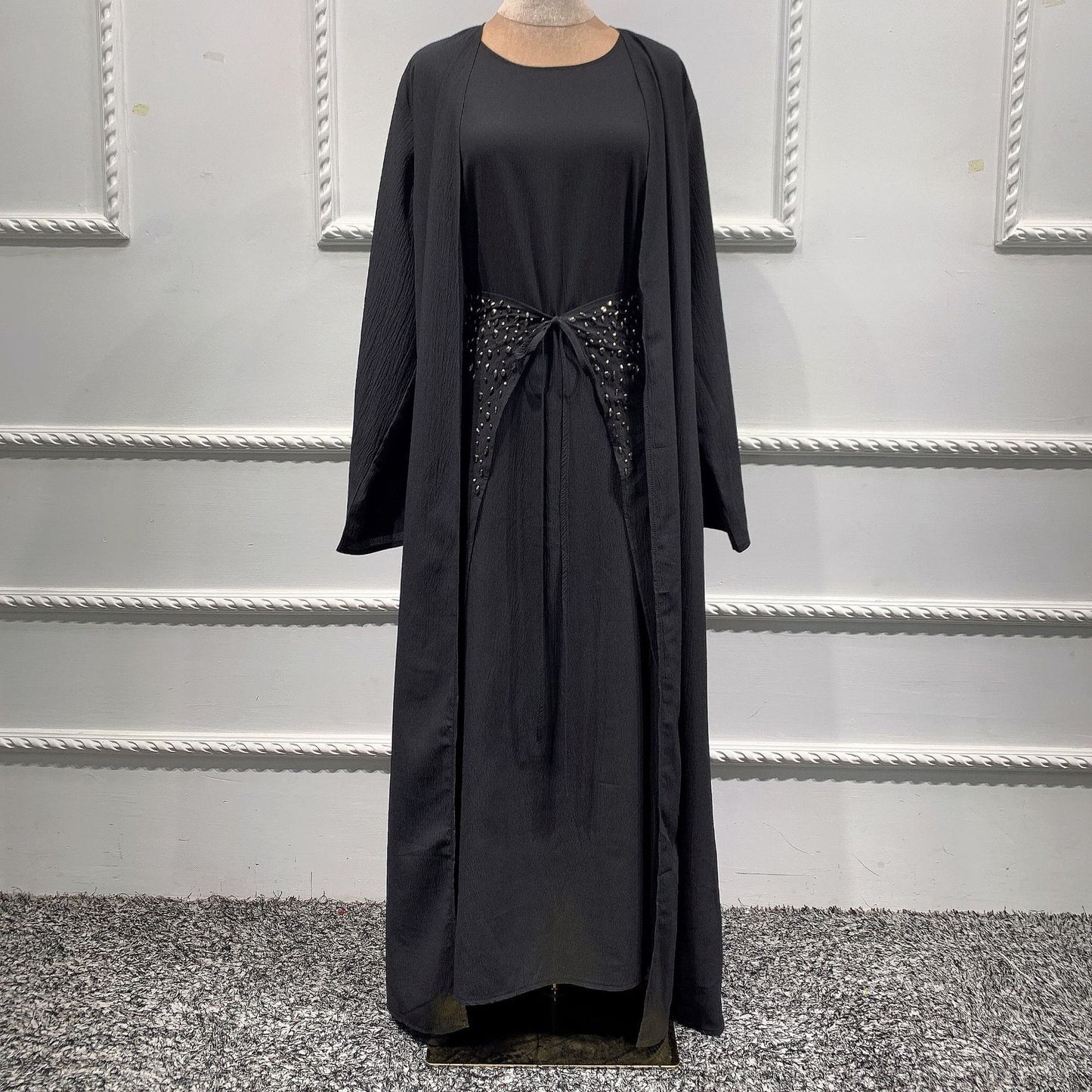 Middle East Dubai Solid Color Three-piece Suit