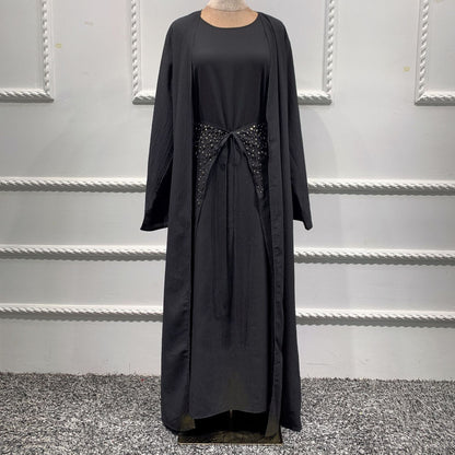 Middle East Dubai Solid Color Three-piece Suit