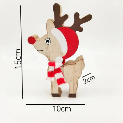 Christmas Ornaments Pendant Hanging Gifts Elk Deer Snowflake Xmas Tree New Year Party Decorations For Home