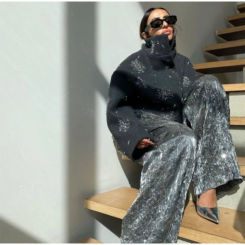 Autumn And Winter Women's Jacket Personality Street Loose