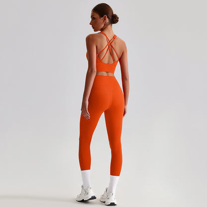 Yoga Clothes Suit Naked Women Feeling Beautiful Back