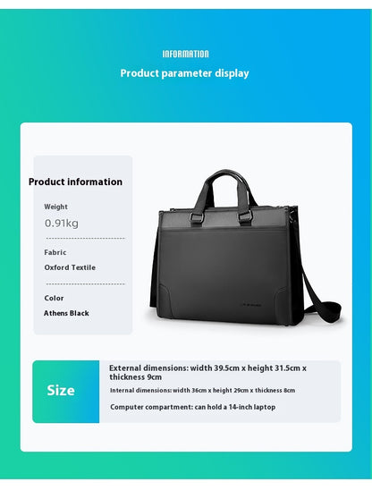 Men's Business Handheld Notebook Computer Briefcase